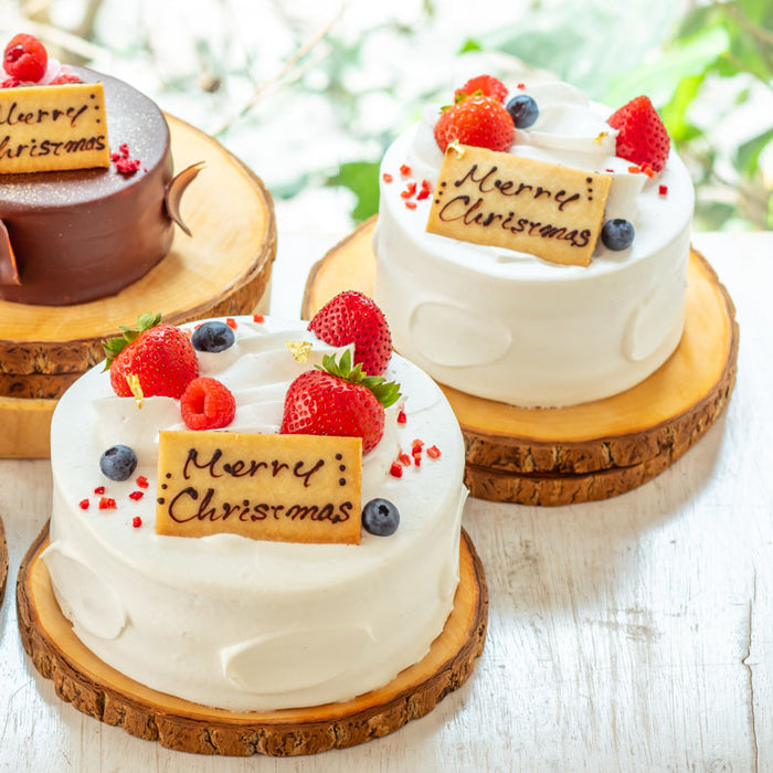 【駒込受け取り】苺のクリスマスショートケーキ4号（直径12cm）