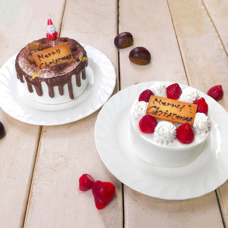 【配送/冷凍便】苺のクリスマスショートケーキ・4号