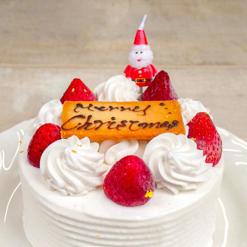 【配送/冷凍便】苺のクリスマスショートケーキ・4号